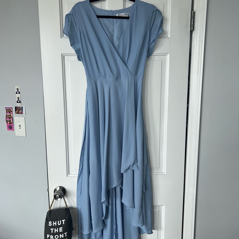 Club L London Light Blue Midi Dress